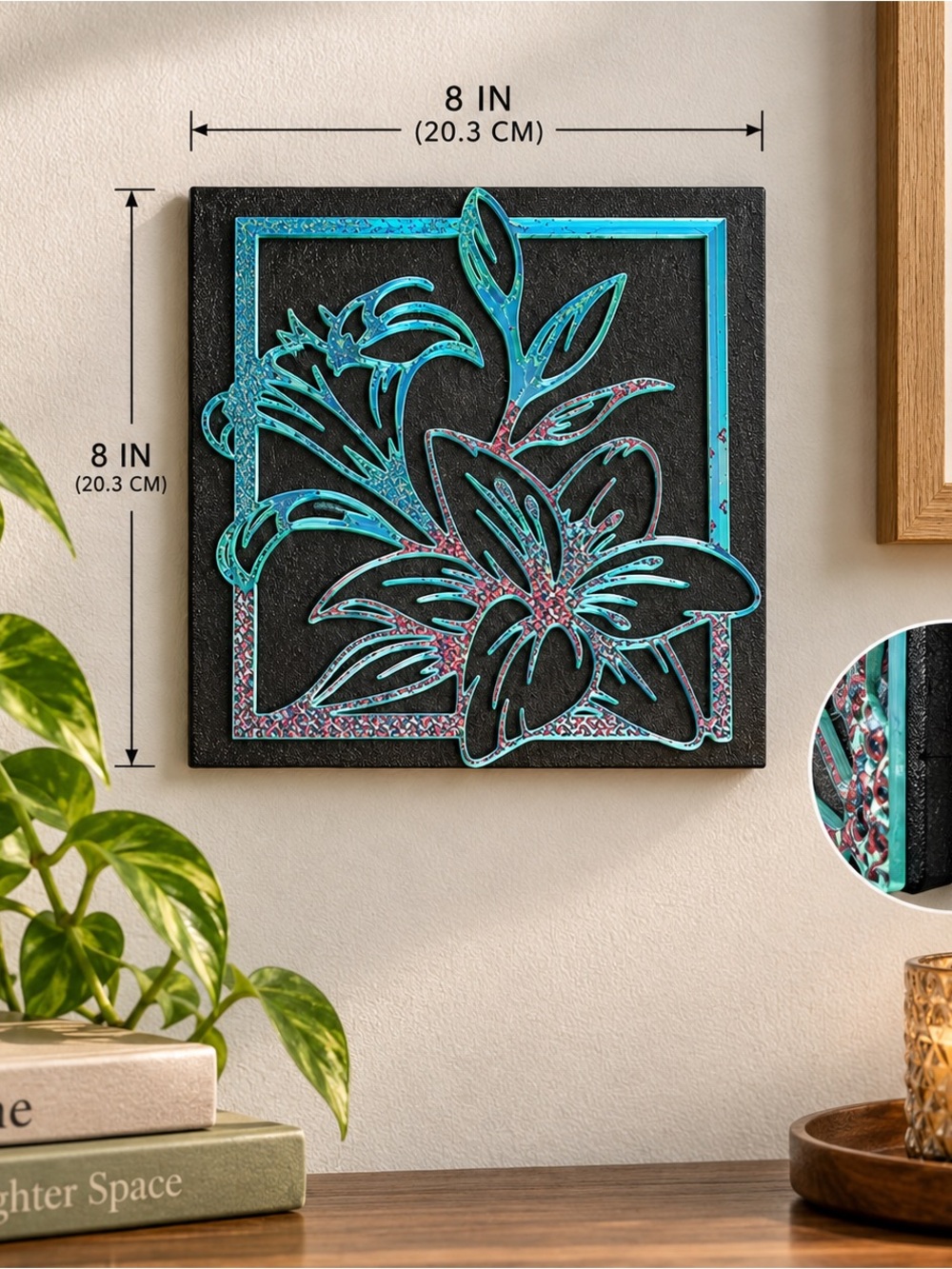 Beautiful 3D Layered Lilly Wall Art print